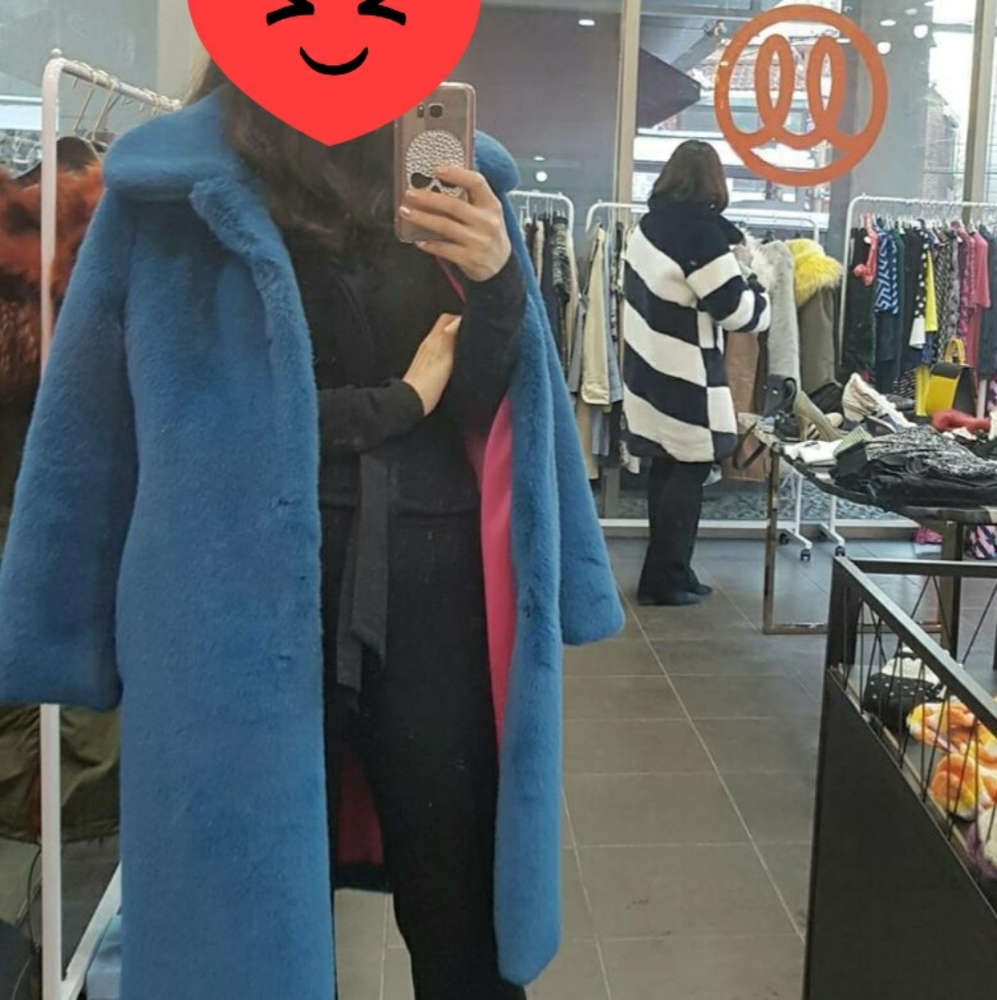 Faux fur coat